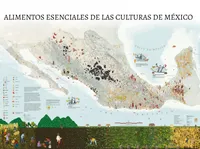 Mapa de alimentos esenciales de las culturas de México